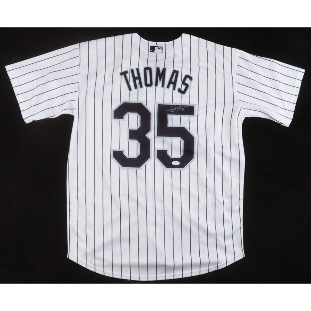 Frank Thomas Signed Jersey (JSA) Chicago White Sox. Large